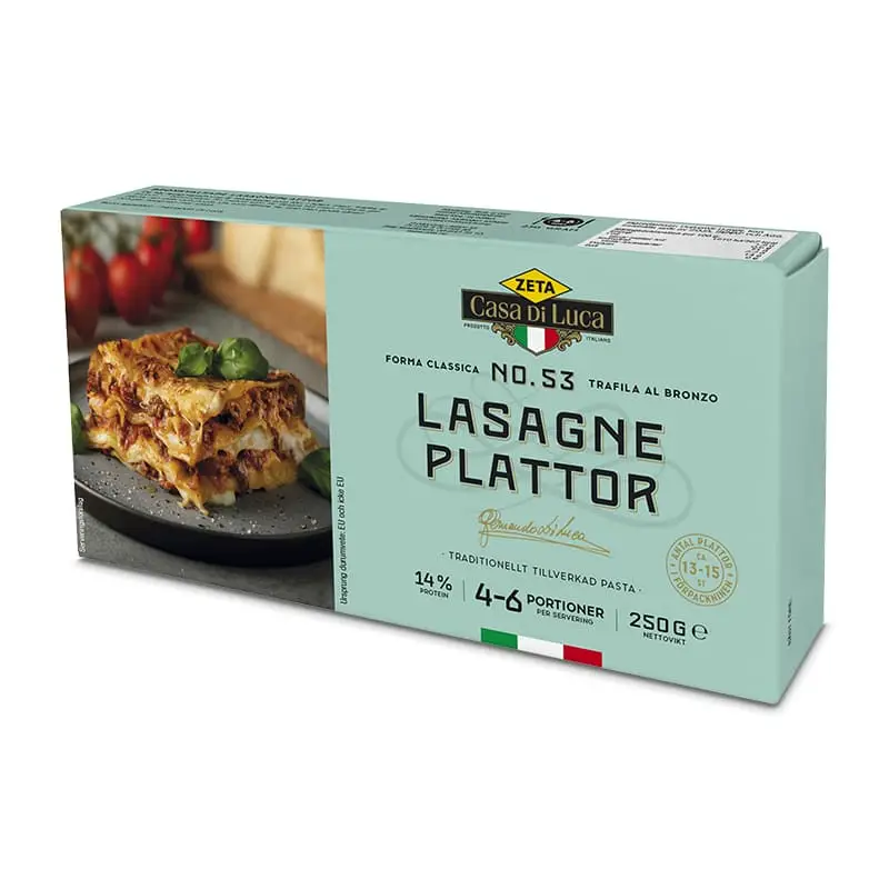 Lasagneplattor 12 x 250 g från Zeta | #3472 | Pasta & Nudlar