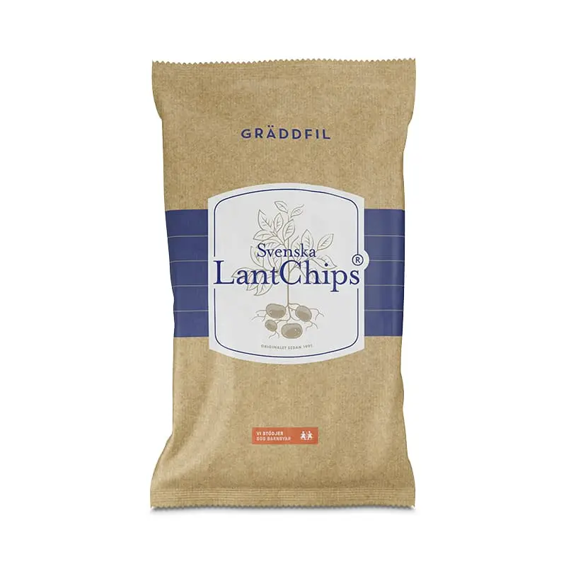 Chips Gräddfil 20 x 200 g från Svenska LantChips | #351 | Chips