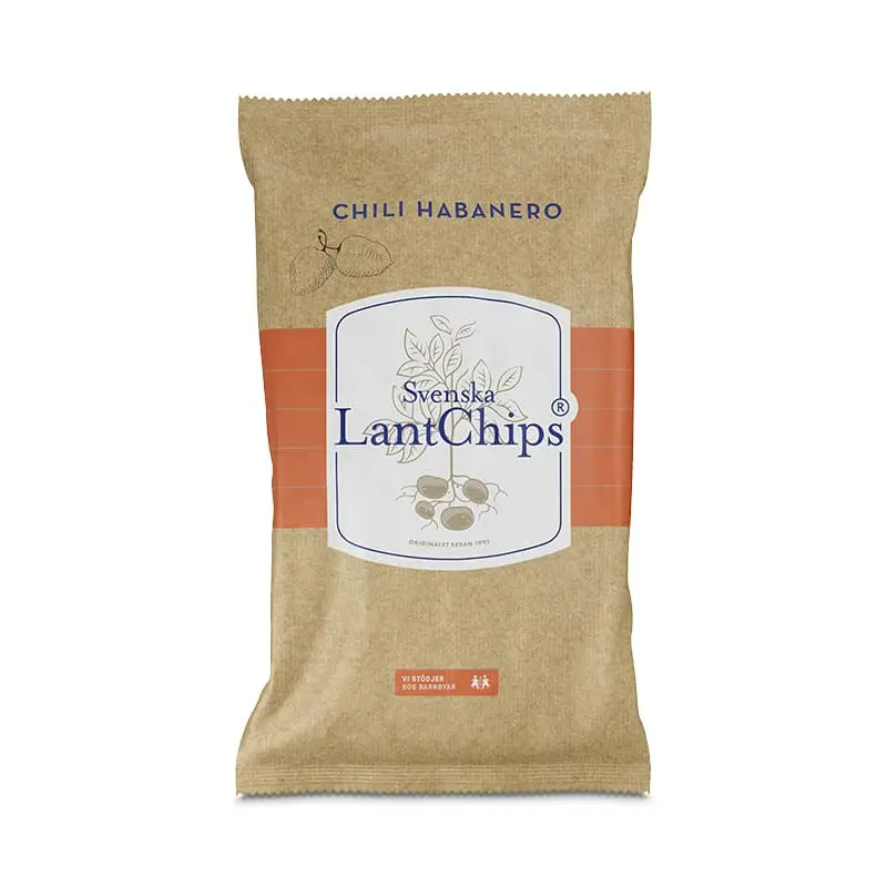 Chips Chili Habanero 10 x 200 g från Svenska LantChips | #402 | Chips