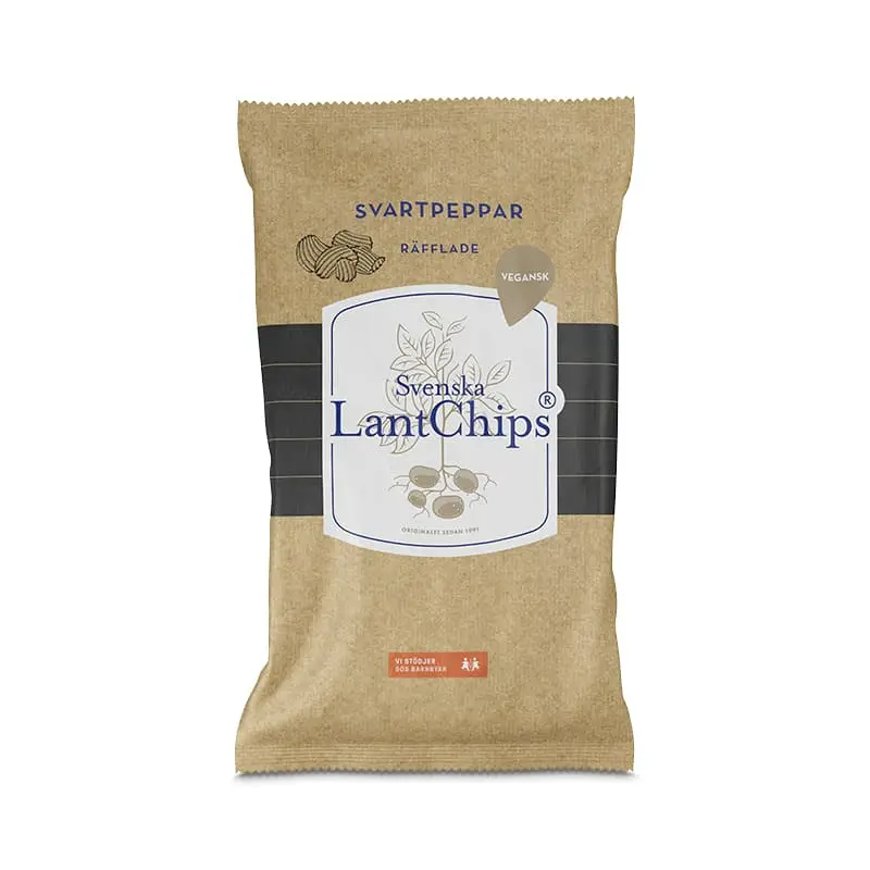 Chips Svartpeppar 10 x 200 g från Svenska LantChips | #405 | Chips