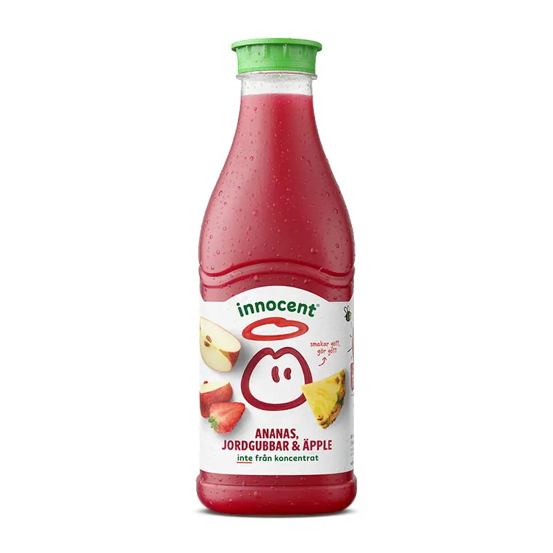 Ananas, Jordgubb & Äppeljuice 6 x 90 cl från innocent | #3643 | Juice