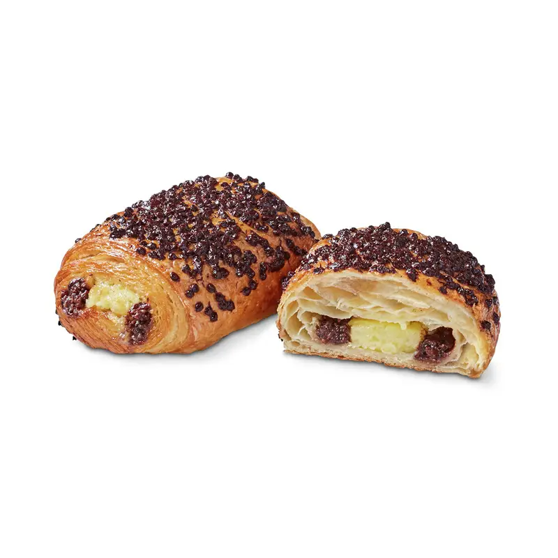 Pain au Triple Chocolat 60 x 95 g från Bridor | #37745 | Croissant