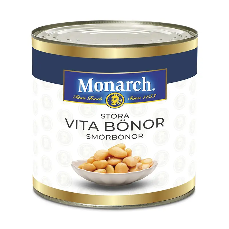 Smörbönor/Stora Vita Bönor 6 x 2.6 kg från Monarch | #38811 | Bönor