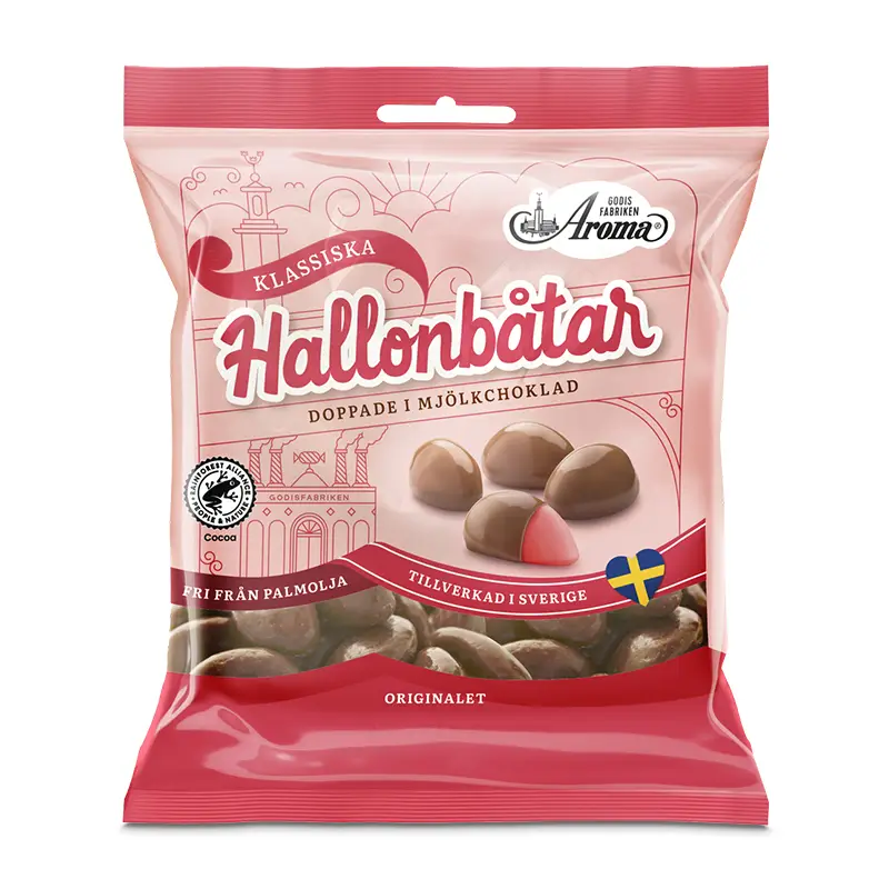 Chokladhallonbåtar 14 x 95 g från Aroma Konfektyr | #391 | Godis