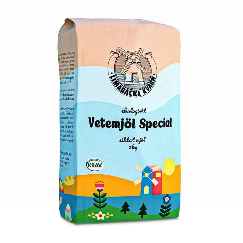 Vetemjöl Special 6 x 2 kg från Limabacka Kvarn | #4006 | Bakprodukter