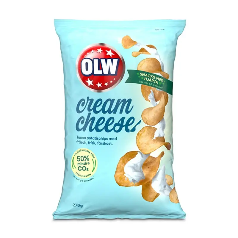 Chips Cream Cheese 15 x 275 g från OLW | #5450021579 | Chips