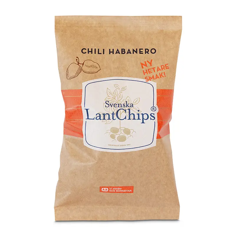 Chips Chili Habanero 10 x 200 g från Svenska LantChips | #402 | Chips