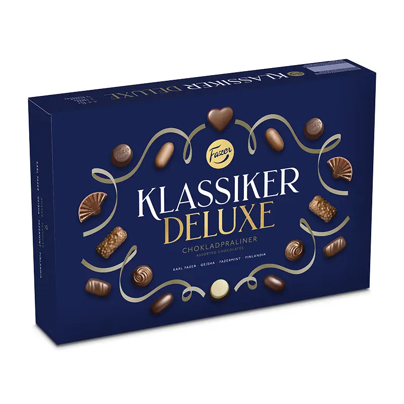 Klassiker Deluxe Chokladask 7 x 380 g från Fazer Konfektyr | #402637 | Choklad