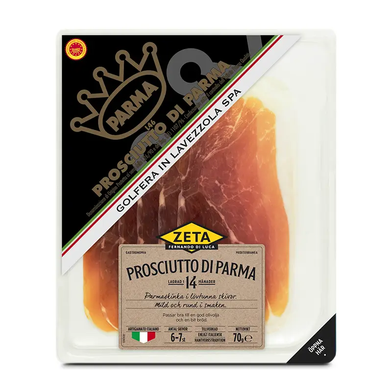 Prosciutto Di Parma 10 x 70 g från Zeta | #1823 | Skinka