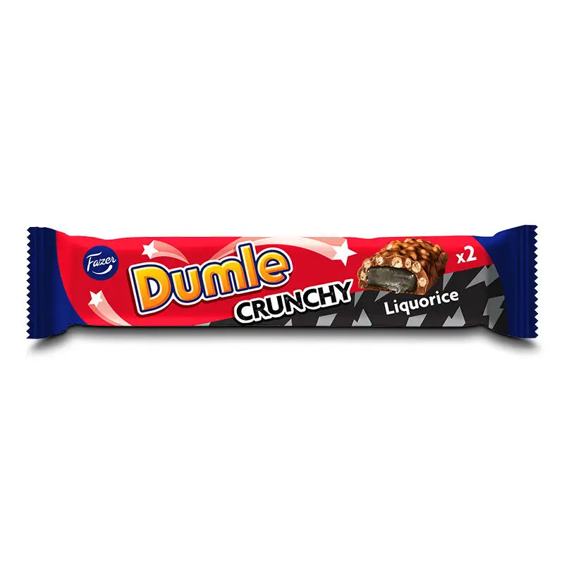 Dumle Crunchy Lakrits 20 x 55 g från Fazer Konfektyr | #401774 | Choklad