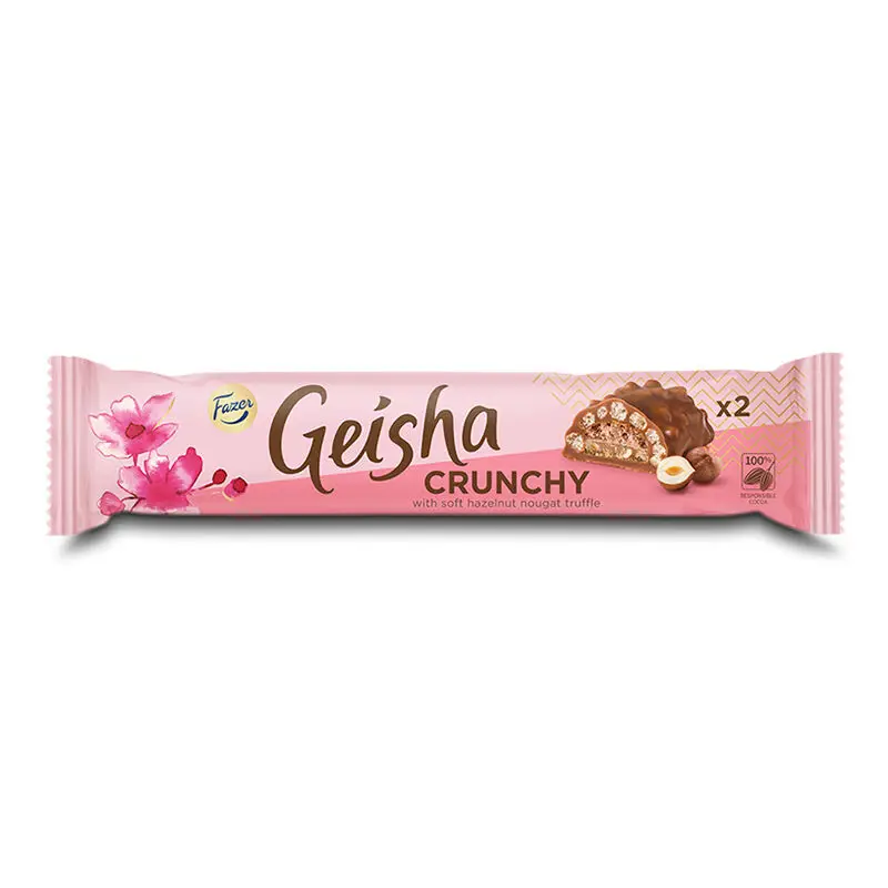 Geisha Crunchy 20 x 50 g från Fazer Konfektyr | #401750 | Choklad
