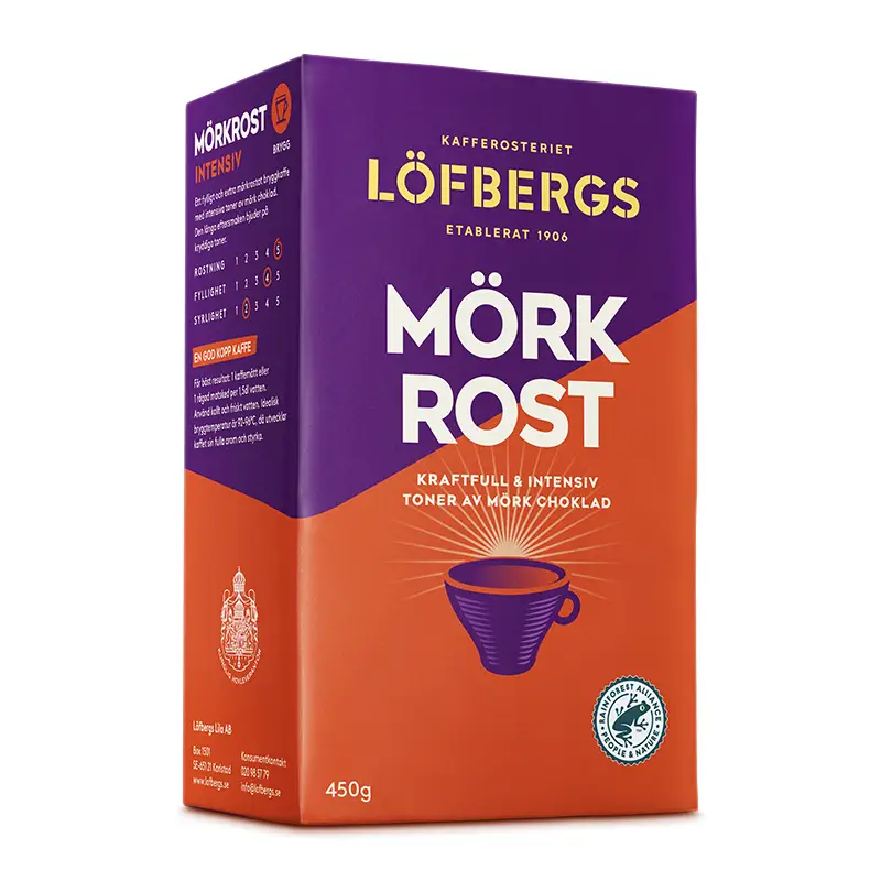 Mörkrost Bryggkaffe 12 x 450 g från Löfbergs | #10185 | Kaffe