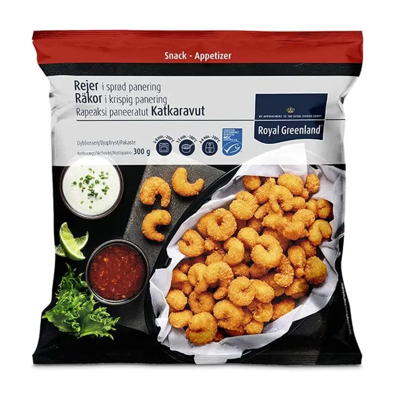 Sprödpanerade Räkor  10 x 300 g från Royal Greenland | #105767300 | Skaldjur