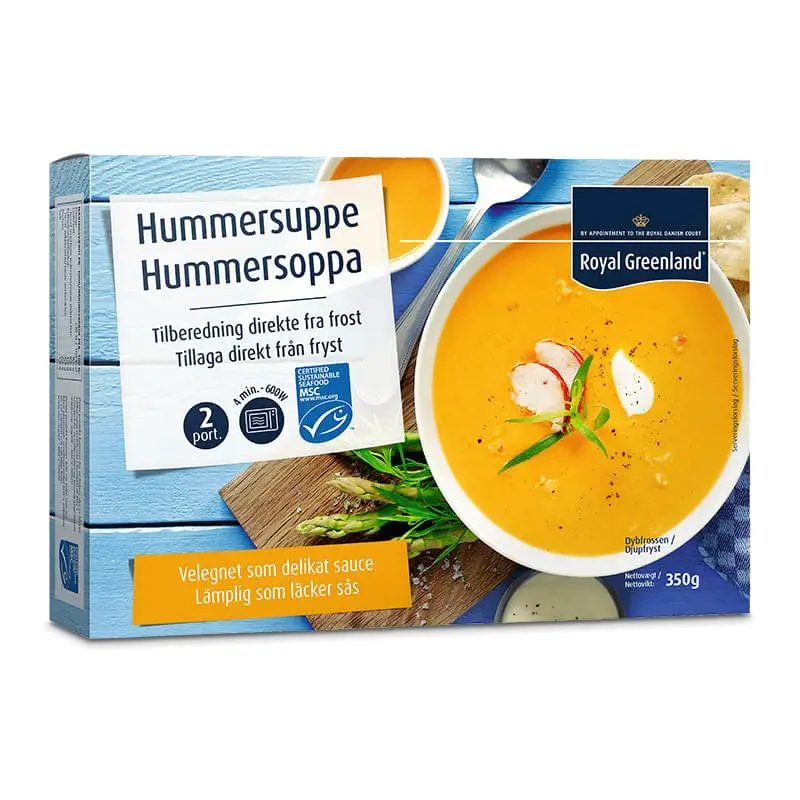 Hummersoppa 16 x 175 g från Royal Greenland | #165015078 | Färdiglagade måltider