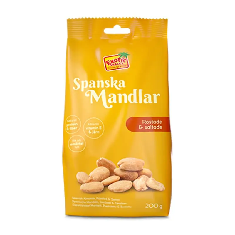 Spanska Mandlar 8 x 200 g från Exotic Snacks | #896 | Nötter
