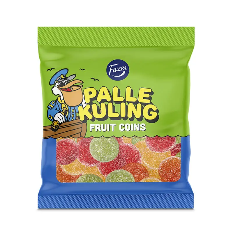 Palle Kuling Fruktpengar 24 x 90 g från Fazer Konfektyr | #404128 | Godis