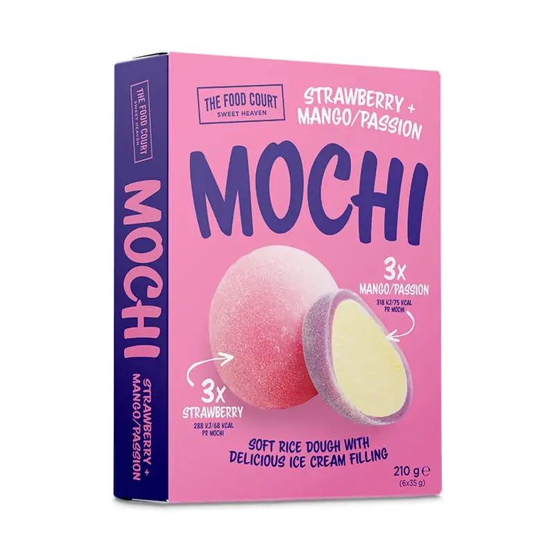 Strawberry, Mango & Passion 12 x 210 g från Mochi | #8100267 | Pinnglass