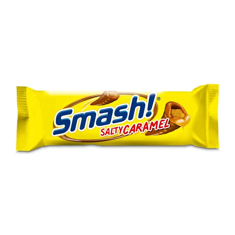 Smash! Salty Caramel 24 x 40 g från OLW | #5959052006 | Choklad