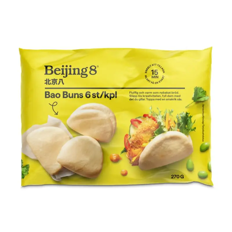 Bao Buns 8 x 270 g från Beijing8 | #13010 | Tortilla & Taco