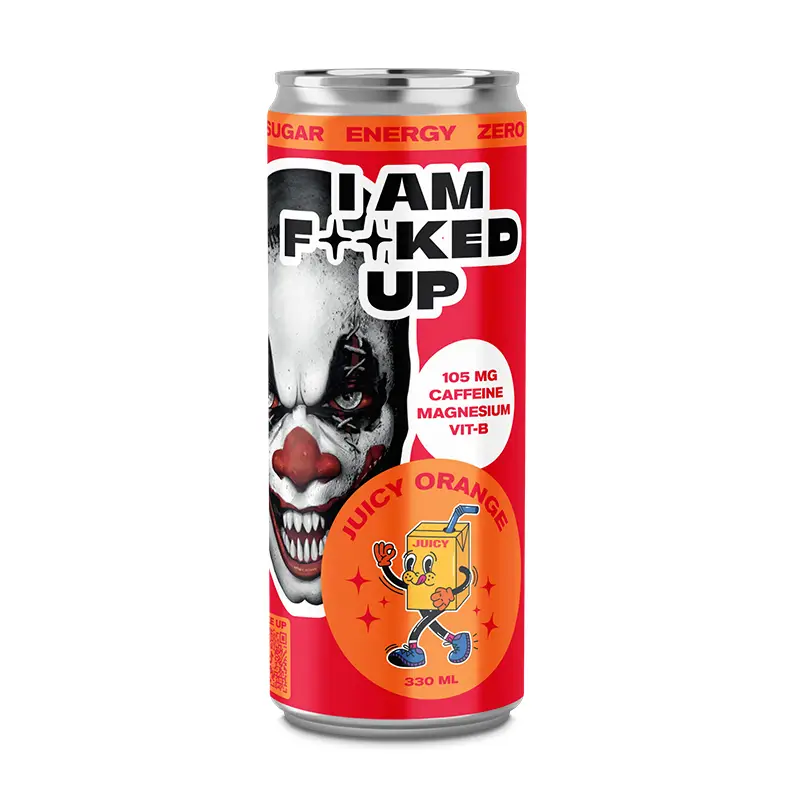 Fucked Up Juicy Orange 24 x 33 cl från Swedish Supplements | #22101-24 | Energidrycker