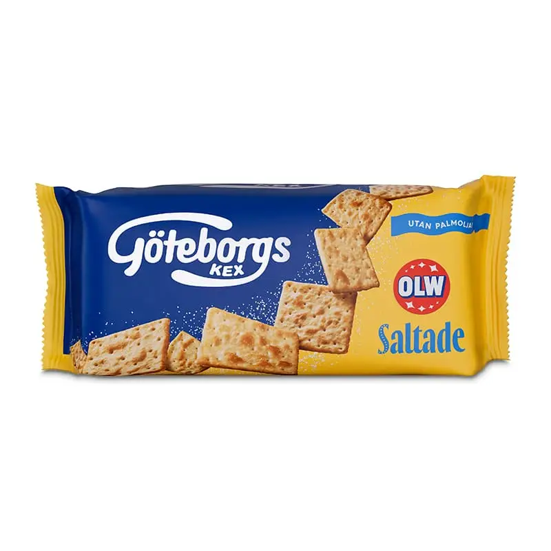 Saltade Kex 24 x 70 g från Göteborgs Kex | #5460100602 | Salta Kex