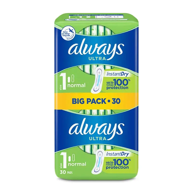 Binda Ultra Normal 8 x 30 st från Always | #6690 | Mensskydd
