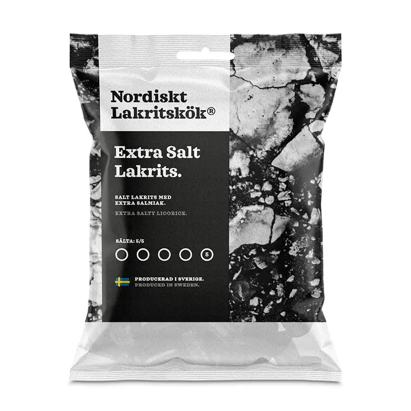 Extra Salt 14 x 120 g från Nordiskt Lakritskök | #1103 | Godis