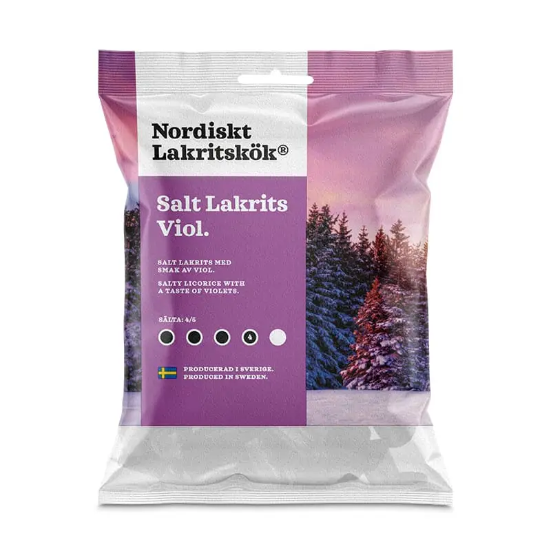 Salt Viol 14 x 120 g från Nordiskt Lakritskök | #1104 | Godis