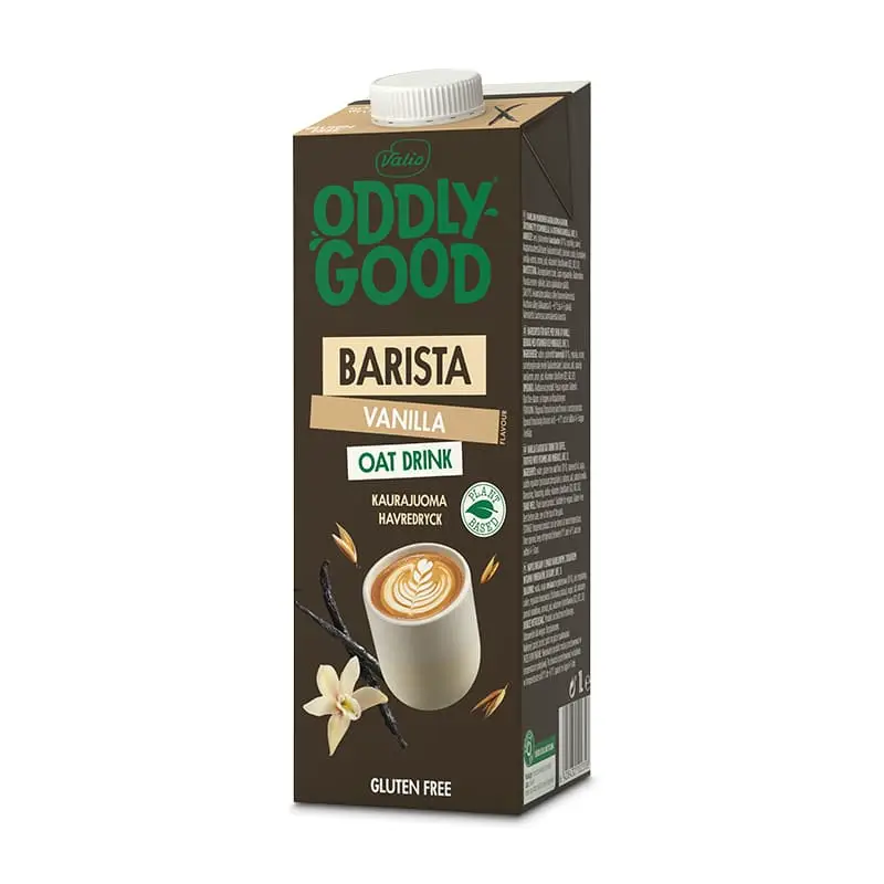 Havredryck Barista Vanilj 10 x 1 l från Oddlygood | #10273 | Växtbaserad mjölkdryck