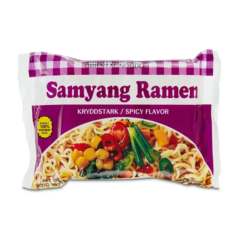 Nudlar Kryddstark 24 x 85 g från Samyang | #2 | Färdiglagade måltider