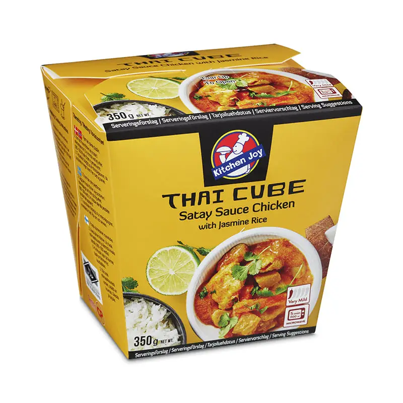 Thai Cube Satay Chicken 6 x 350 g från Kitchen Joy | #23071907 | Färdiglagade måltider