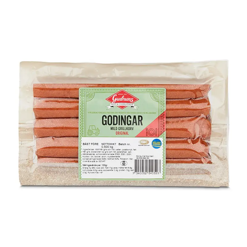 Grillkorv Goding 10 x 500 g från Gudruns | #4052 | Korv