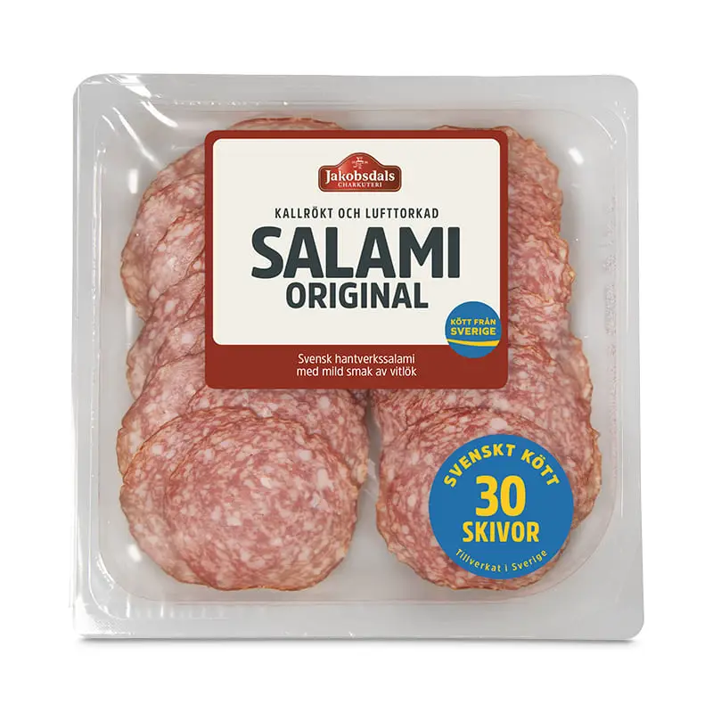 Salami Original 10 x 80 g från Jakobsdals | #129 | Salami