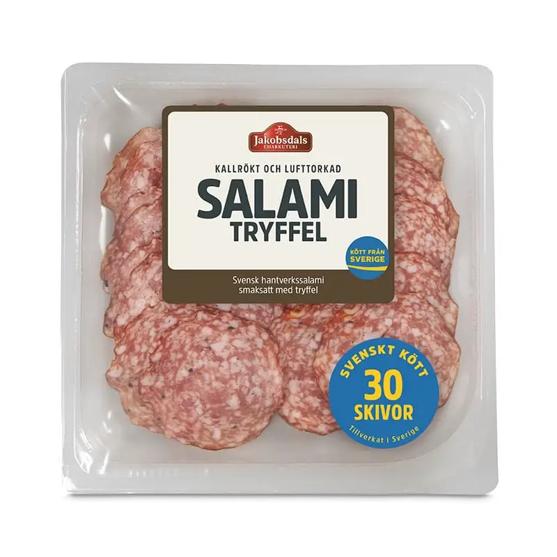 Tryffelsalami 10 x 80 g från Jakobsdals | #164 | Salami