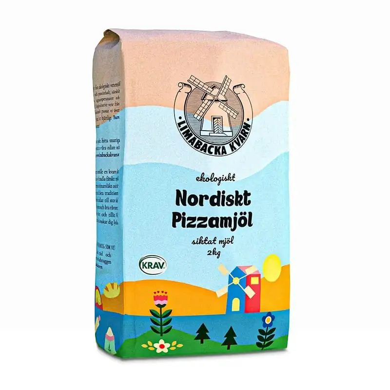 Nordiskt Pizzamjöl 6 x 2 kg från Limabacka Kvarn | #4061 | Bakprodukter