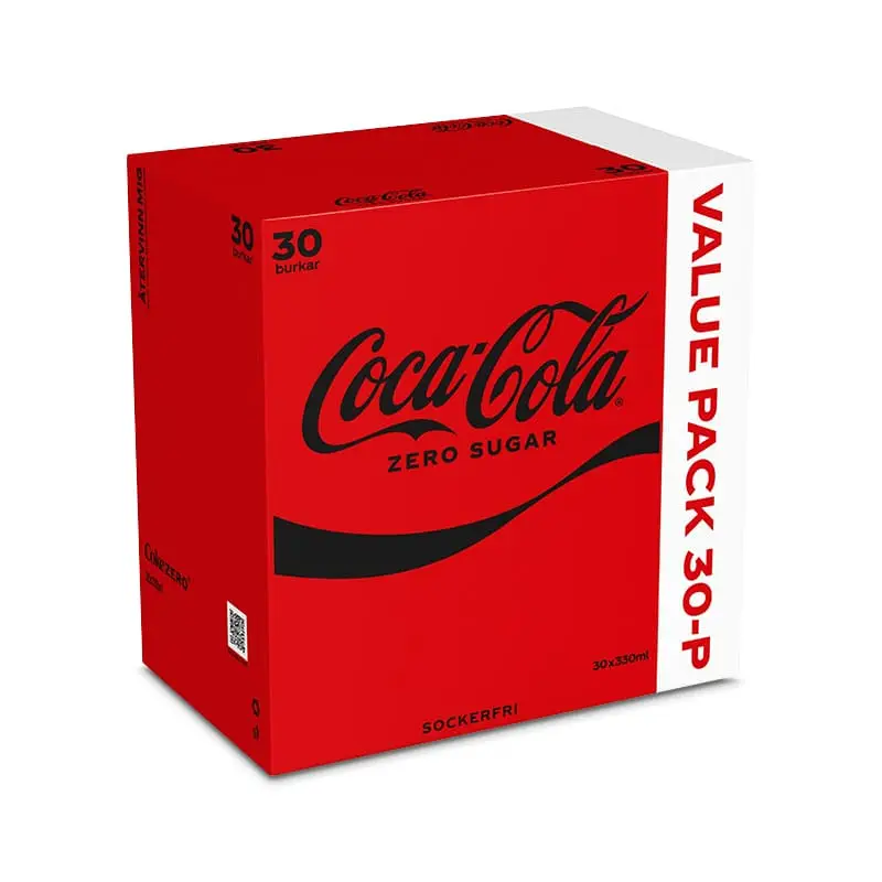 Coca-Cola Zero 30-pack 30 x 33 cl från Coca Cola | #284631 | Läsk & Soda
