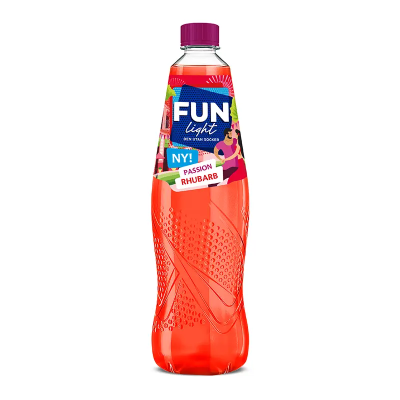 Passion Rhubarb 12 x 1 l från Fun Light | #510004027 | Saft