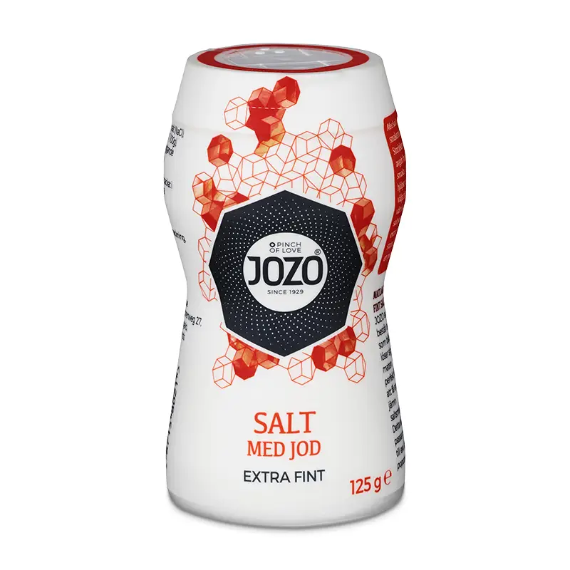 Fint Salt med Jod 24 x 125 g från JOZO | #3677 | Kryddor