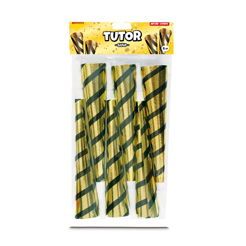 Tutor Guld 6-pack 12 x 6 st från Buttericks | #204810 | Fest & Kalas