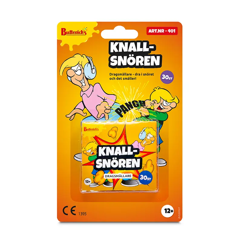 Knallsnören 6 x 1 st från Buttericks | #401 | Leksaker