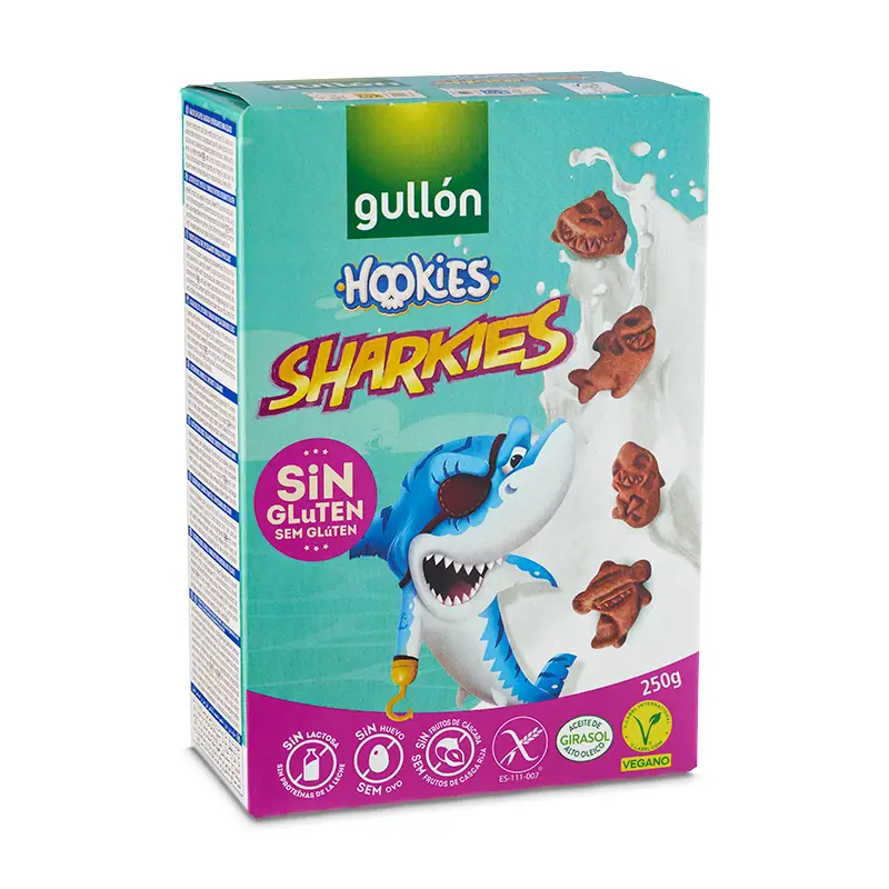 Sharkies Kex Glutenfri 12 x 250 g från Gullon | #221505 | Kakor & Söta kex