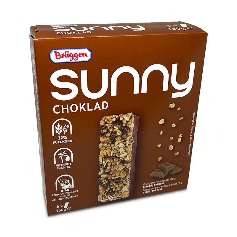 MüsliBars Choklad 10 x 180 g från Brüggen | #321912 | Bars