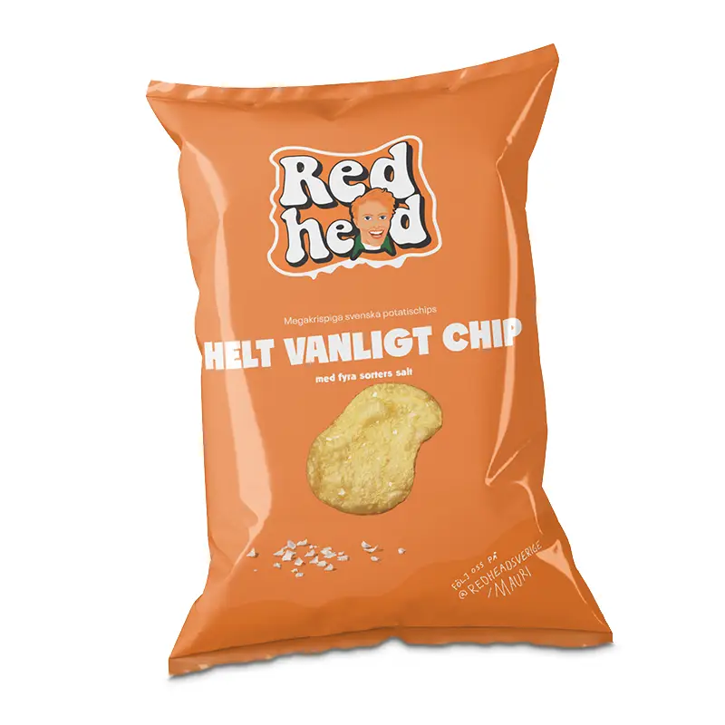Helt Vanligt Chip 12 x 150 g från Redhead | #655 | Chips