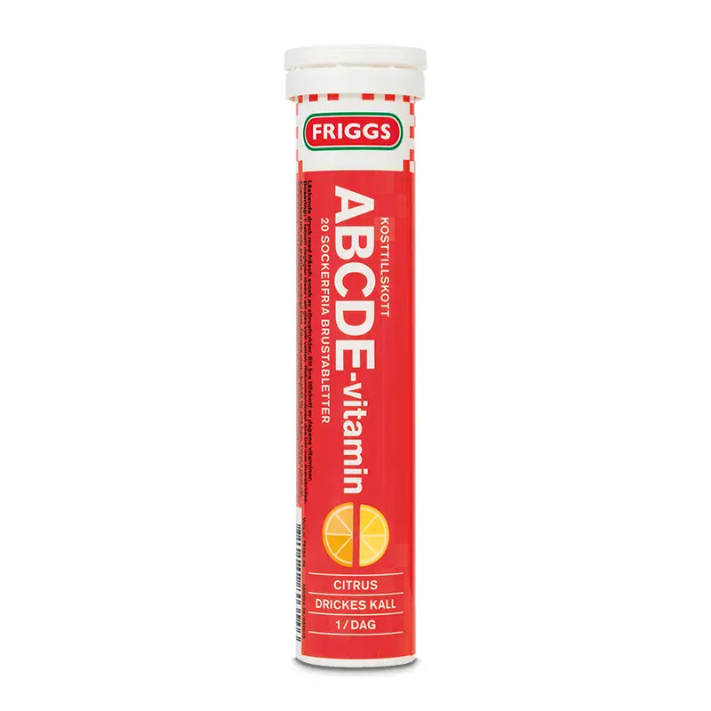 ABCDE Vitamin Citrus 12 x 20 st från Friggs | #1280354 | Vitaminer & Mineraler