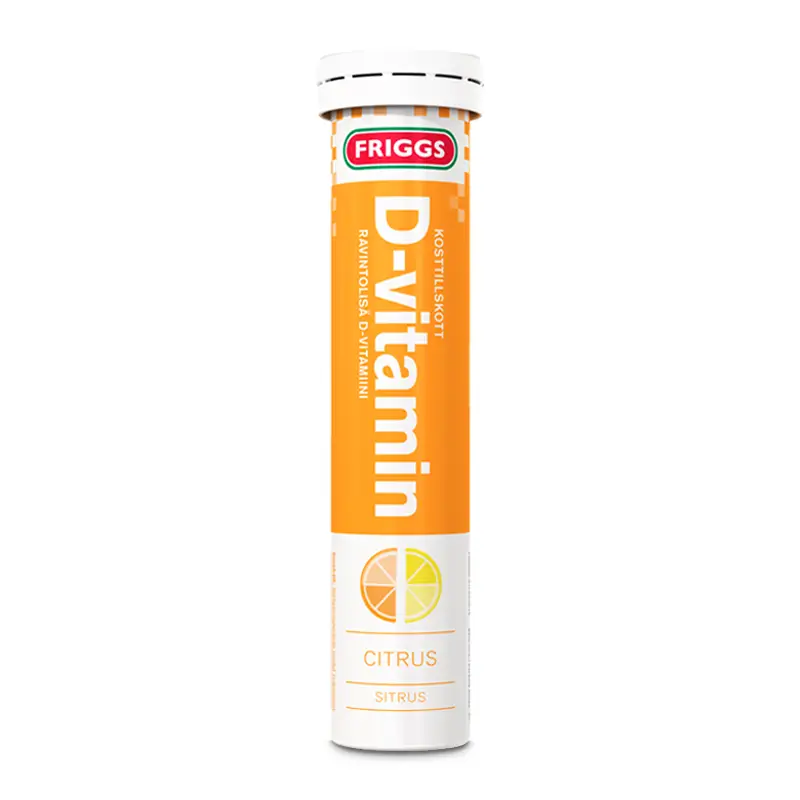 D-Vitamin Citron 12 x 20 st från Friggs | #1280088 | Vitaminer & Mineraler
