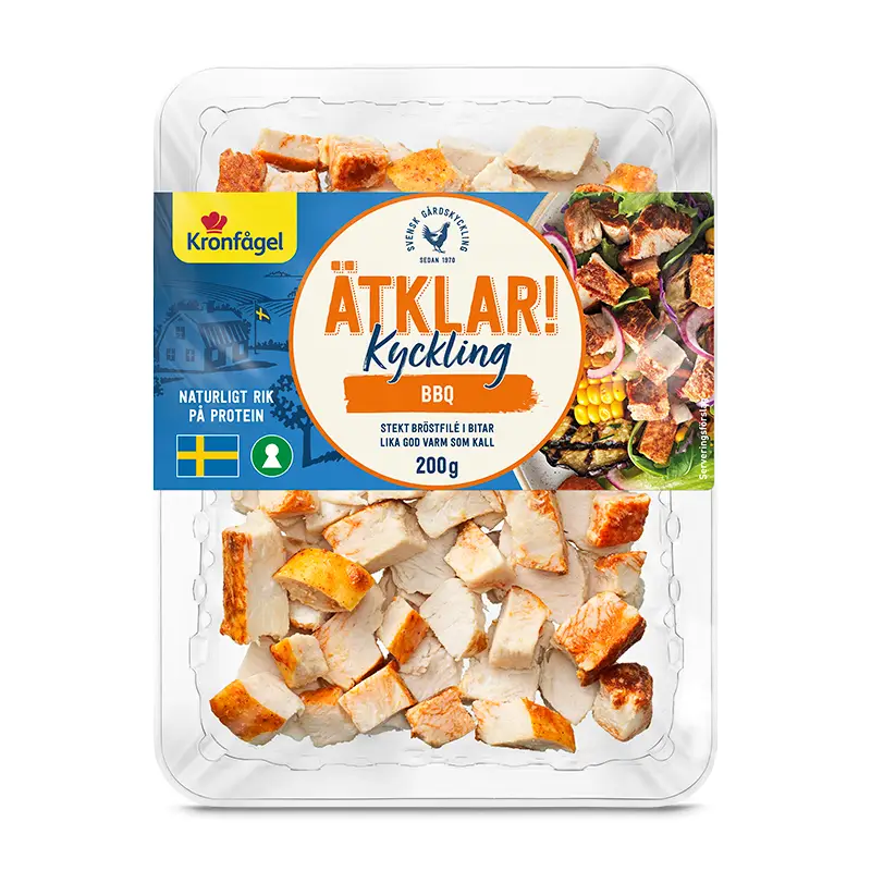 Ätklar Kyckling BBQ 8 x 200 g från Kronfågel | #4024 | Kyckling