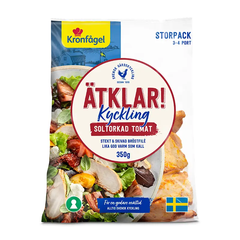 Ätklar Kyckling Soltorkad Tomat 4 x 350 g från Kronfågel | #4014 | Kyckling