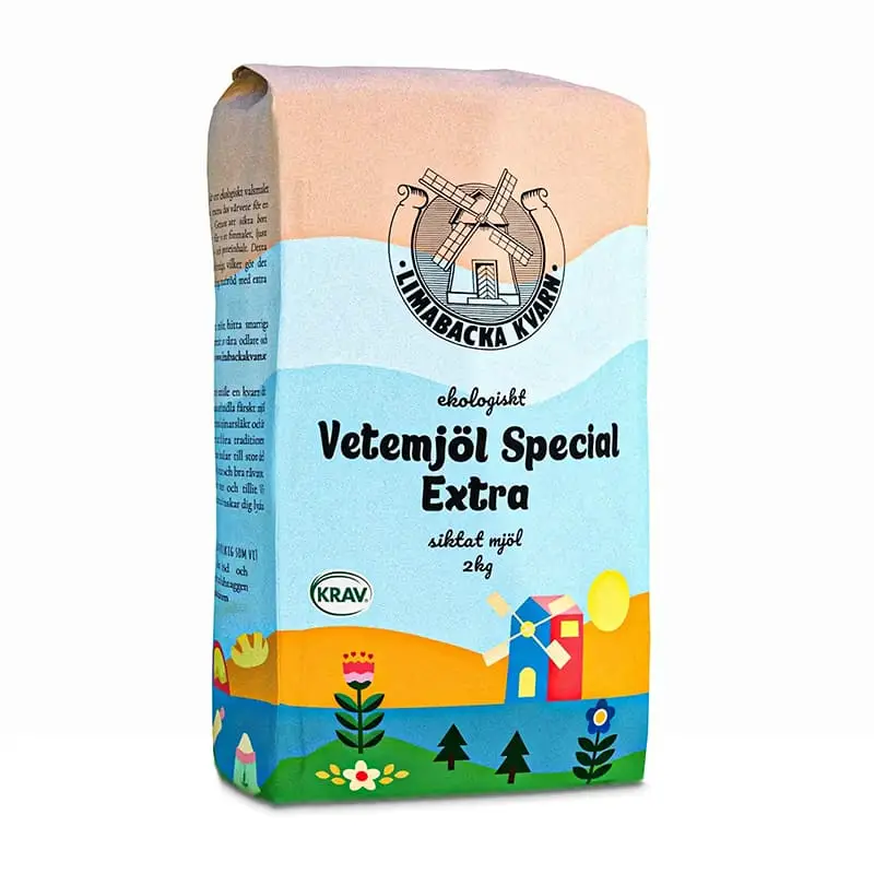 Vetemjöl Special Extra 6 x 2 kg från Limabacka Kvarn | #4097 | Bakprodukter
