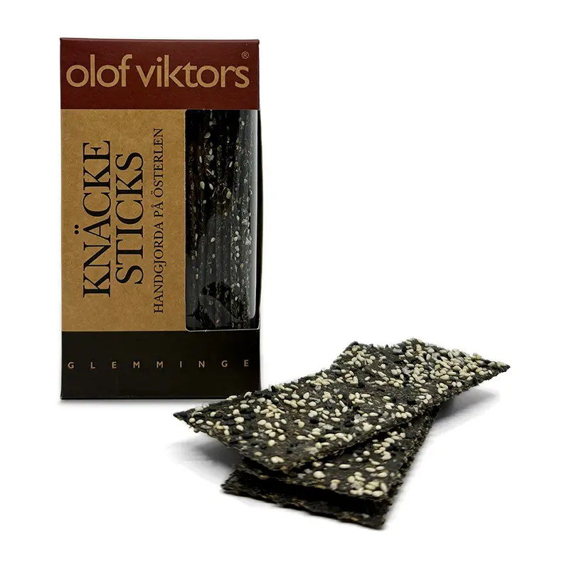 Knäckesticks Sesam & Havssalt 17 x 150 g från Olof Viktors | #14031 | Salta Kex