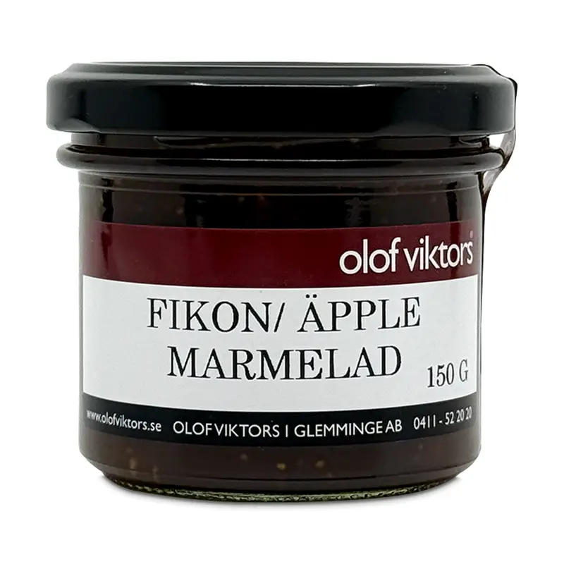 Fikon/Äpplemarmelad 24 x 150 g från Olof Viktors | #21001 | Sylt, Mos, Marmelad & Gelé